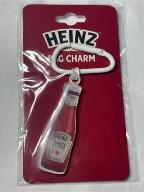 New Heinz Tomato Ketchup Bottle Bag Charm - Red